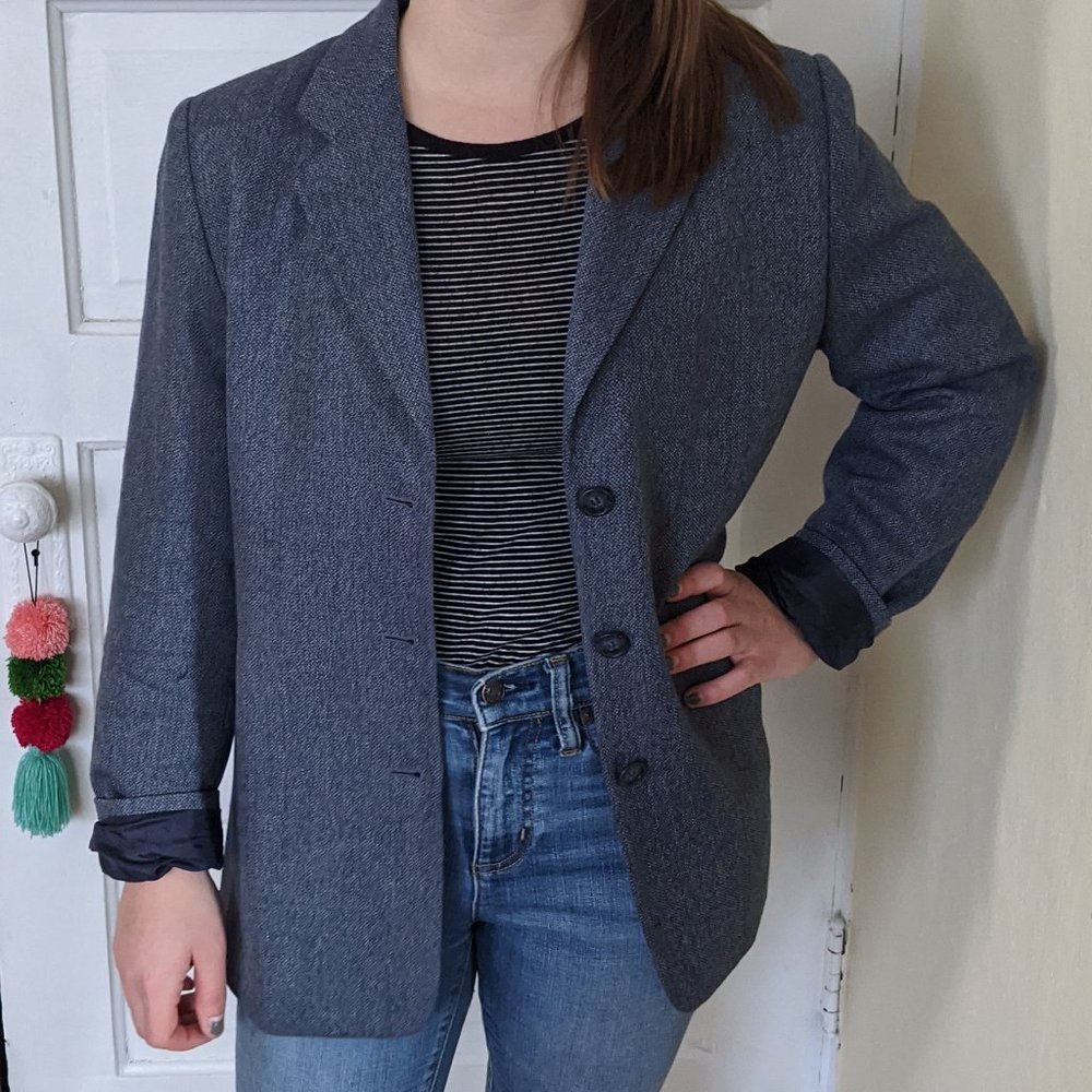 Vintage Talbots Blazer / blue wool